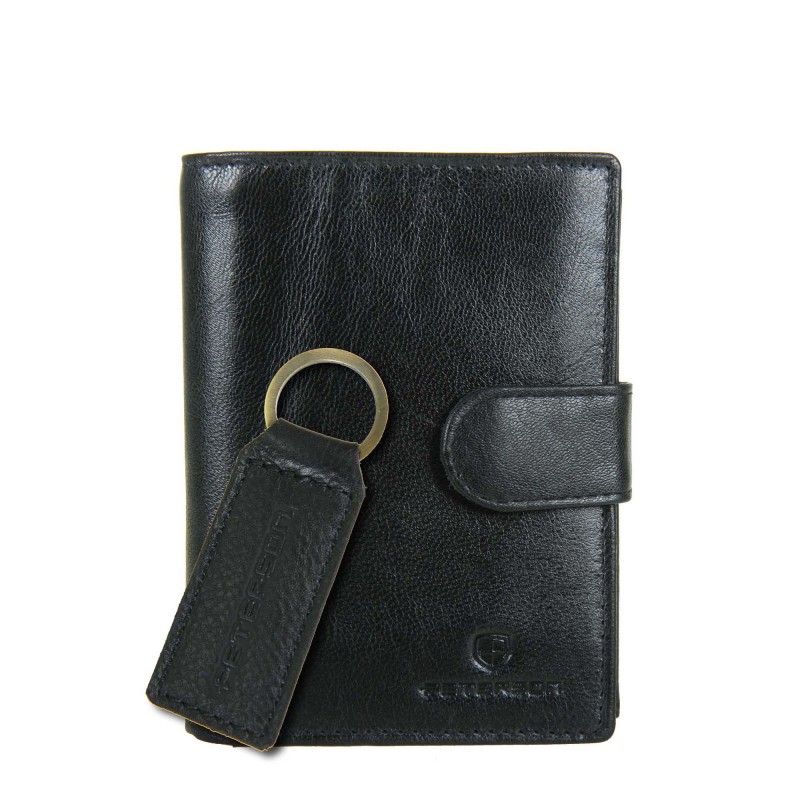 Men's wallet + keychain set PTN SET-M-N4L-GVT Peterson
