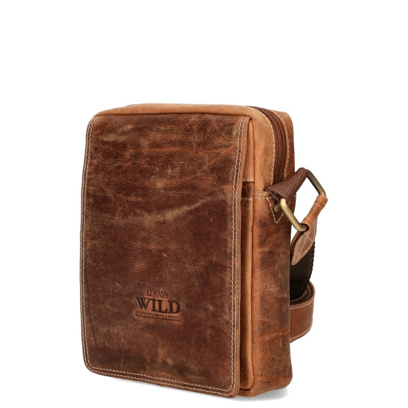 Men's leather bag 250839-MH WILD