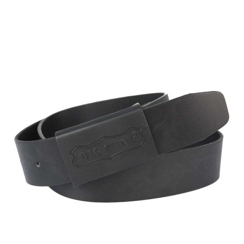 Men's leather belt HH674146 BLACK BIG STAR