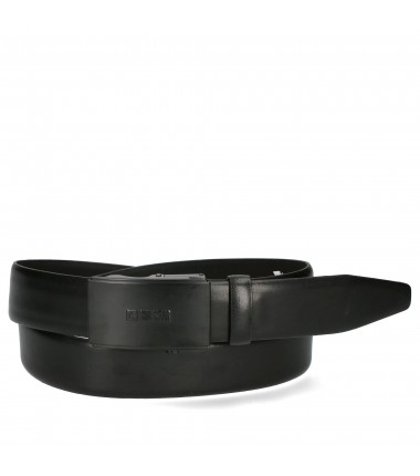 Men's leather belt MM675001 BLACK BIG STAR