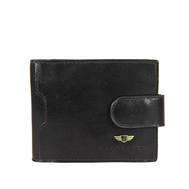 Set of men's wallet + keychain + case PTN SET3-N78L-VT PETERSON