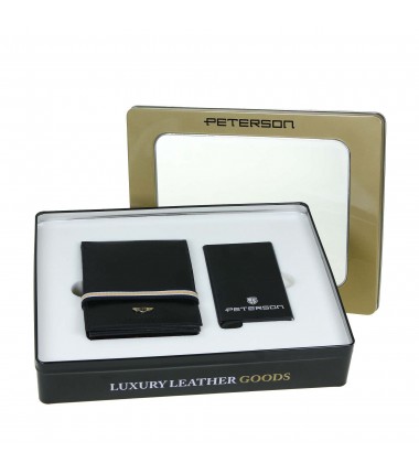 Men's wallet + card holder set PTN ZM35 Peterson