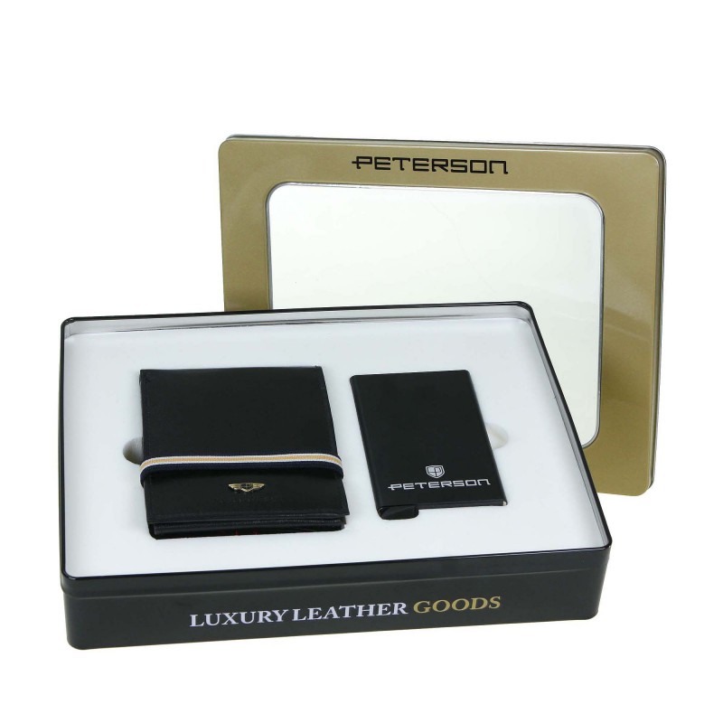 Men's wallet + card holder set PTN ZM35 Peterson