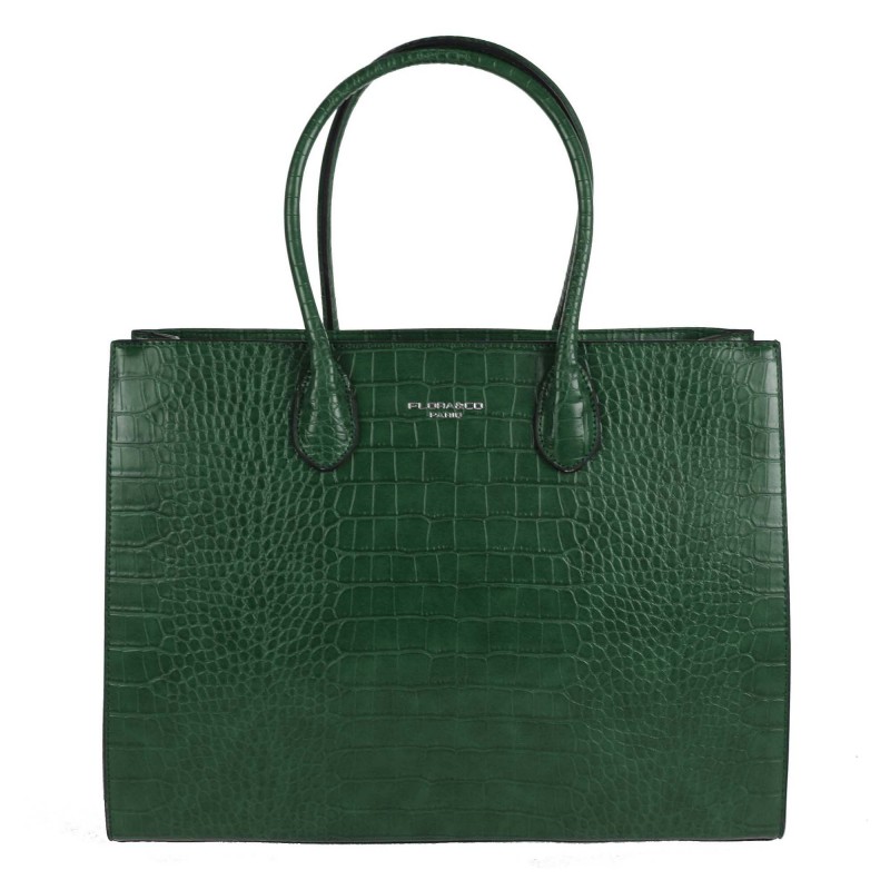 Bag X8025 classic with a crocodile skin pattern Flora & Co