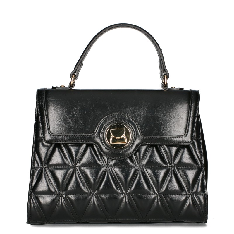 Quilted handbag G-7481 GALLANTRY with flap