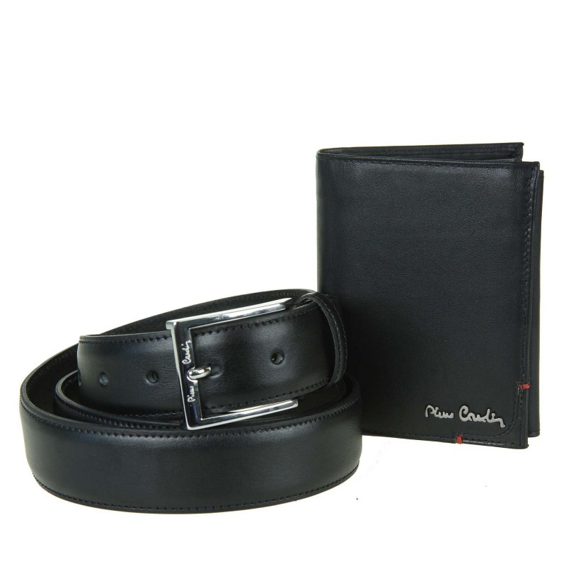 Gift set belt + wallet ZG-120-BR Pierre Cardin