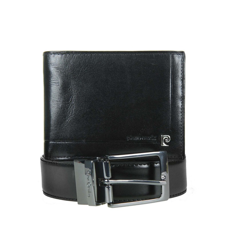 Gift set double-sided belt + wallet ZG-126-BR Pierre Cardin