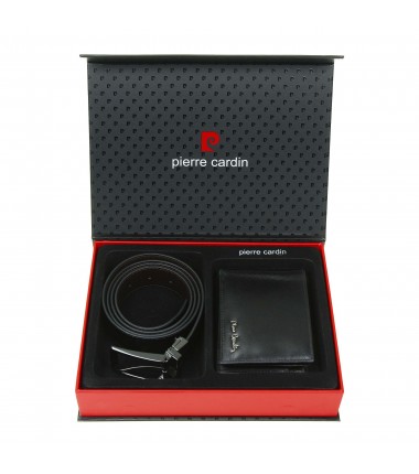 Gift set double-sided belt + wallet ZG-106 Pierre Cardin