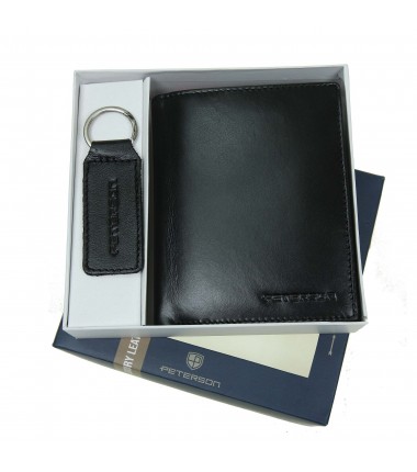 Men's wallet + keychain set PTN SET-M-1549-KCS Peterson
