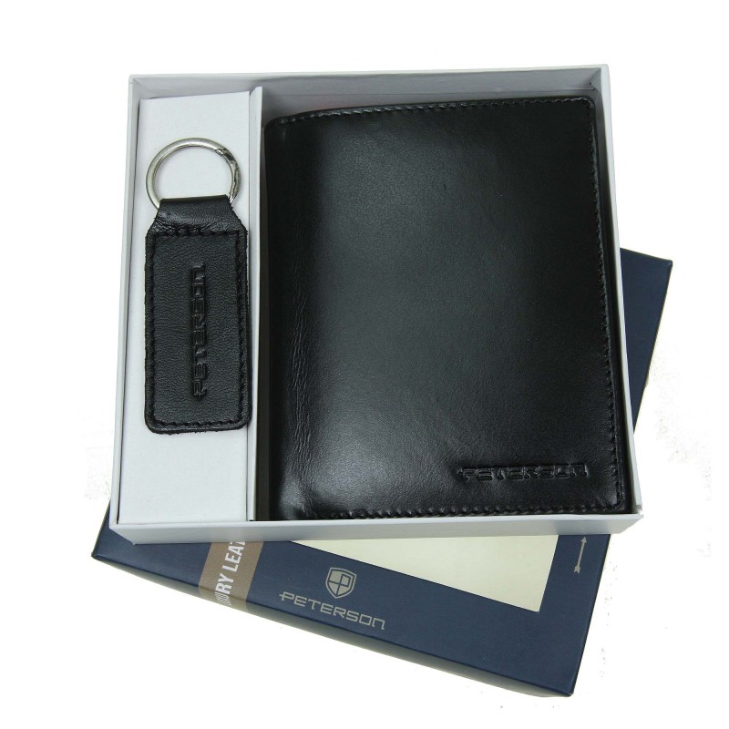Men's wallet + keychain set PTN SET-M-1549-KCS Peterson