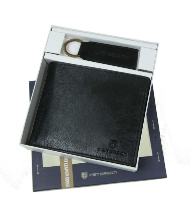 Pánska peňaženka + súprava kľúčenky PTN SET-M-N994-GVT Peterson