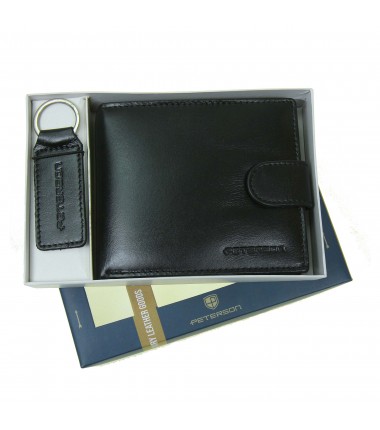 Pánska peňaženka + súprava kľúčenky PTN SET-M-N992L-KCS Peterson