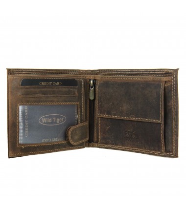 Men's leather wallet ZM-128R-033 WILD