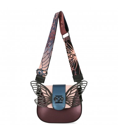 Leather bag ES-S0138ZM 23JZ with replaceable flaps EGO