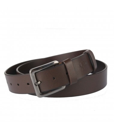 Men's leather belt RPM-36-PUM BROWN ROVICKY