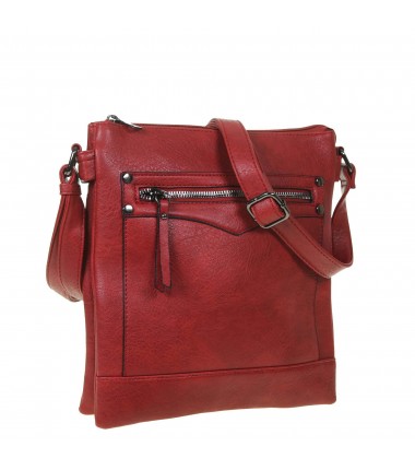 A8613 Erick Style messenger bag with a zipper at the front