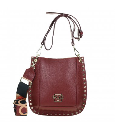 Leather handbag with studs ES-S0123 EGO