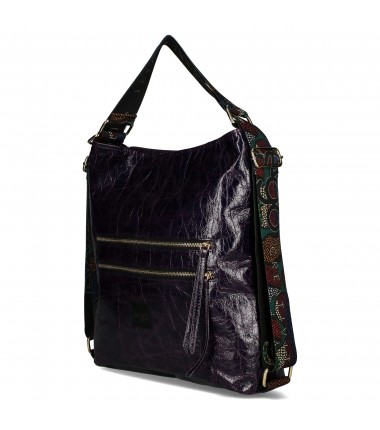 Lacquered handbag-backpack 21044ET A10 EGO PROMO