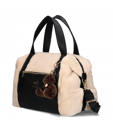 Large handbag 23122 F23 23JZ EGO with a teddy bear PROMO