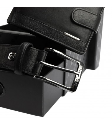 Gift set belt + wallet PARURE324A GG14 Pierre Cardin