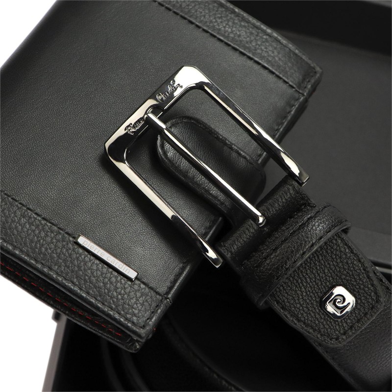 Gift set belt + wallet PARURE326A GG14 Pierre Cardin