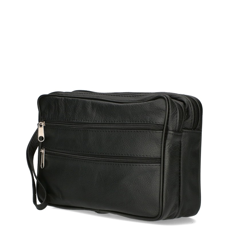 Men's sachet with a pocket on the front SS-05 Polish leather