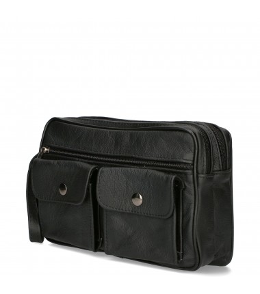 Men's sachet with a pocket on the front SS-01 Polish leather