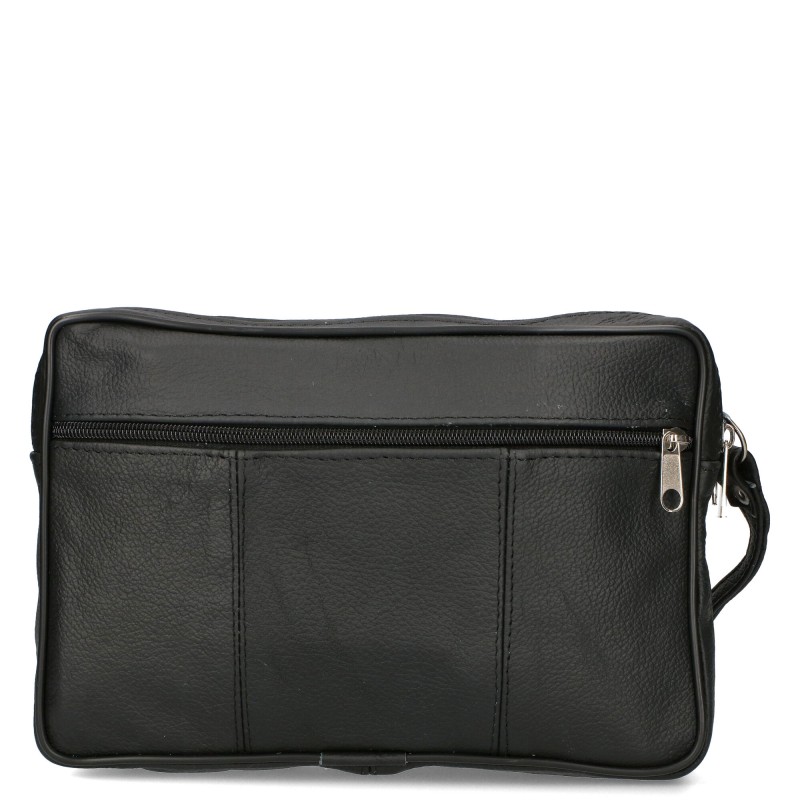 Men's sachet with a pocket on the front SS-02 Polish leather