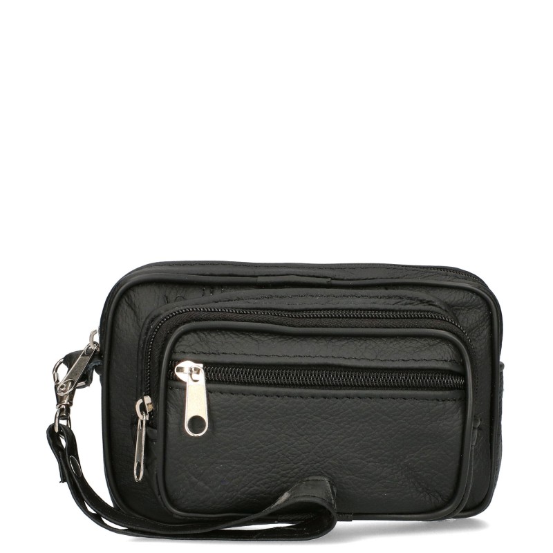 Men's sachet with a pocket on the front SS-21P Polish leather