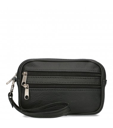 Men's sachet with a pocket on the front SS-20P Polish leather