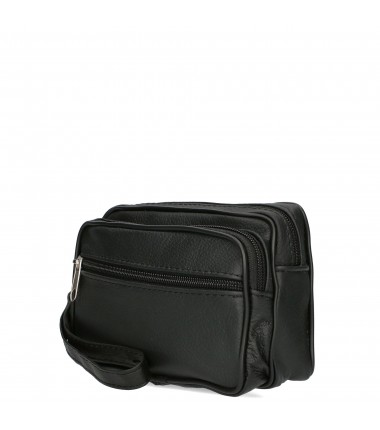 Men's sachet with a pocket on the front SS-19P Polish leather