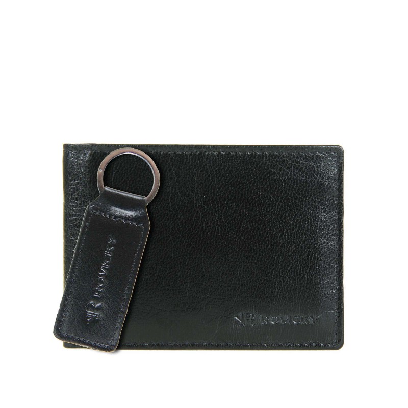 Men's wallet + keychain set R-SET-M-N003-GVT Rovicky
