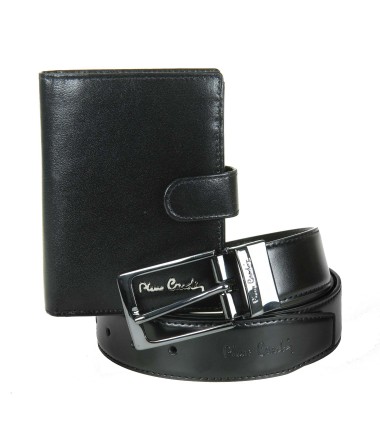 Belt + wallet gift set ZG-129-BR Pierre Cardin