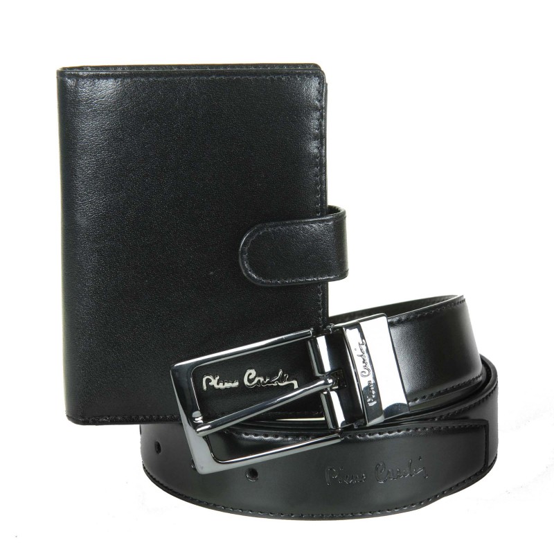 Belt + wallet gift set ZG-129-BR Pierre Cardin