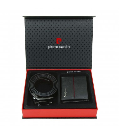 ZG-EX-01 Pierre Cardin belt + wallet gift set