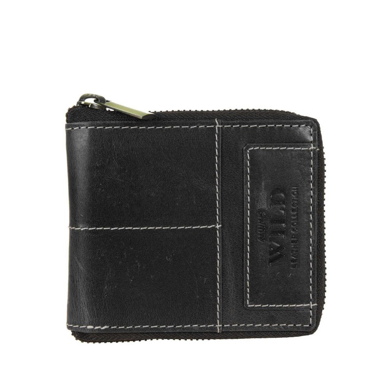 Piórnikowy portfel skórzany N50504-HWM WILD