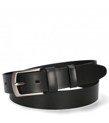 Men's leather belt MPA073-35 BLACK