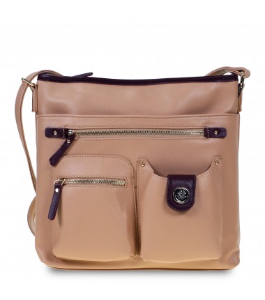 Messenger bag with pockets 221023WL Monnari