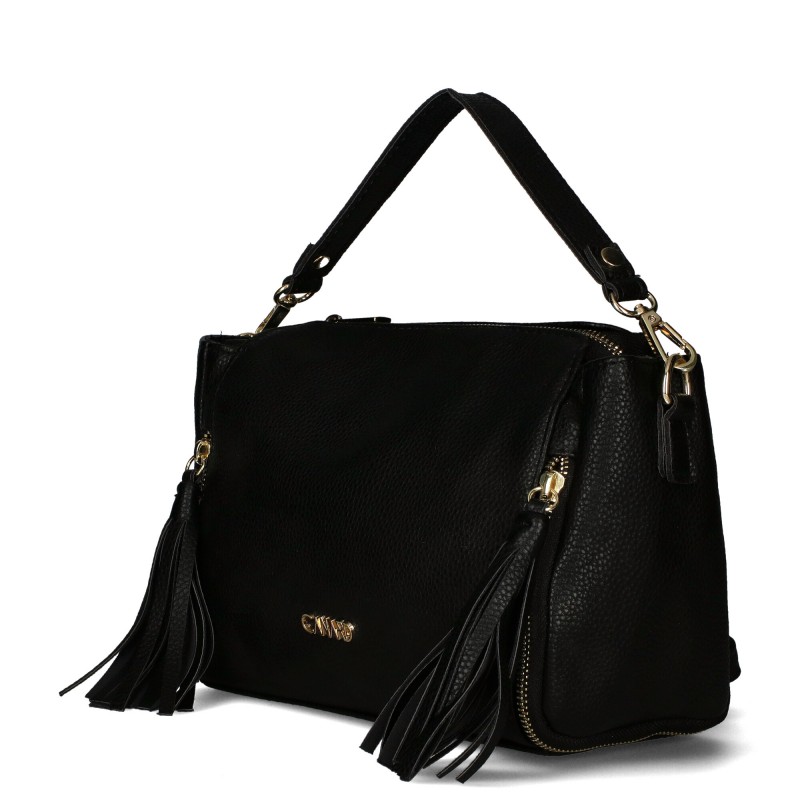 Handbag with golden fittings EC-C2102 A13 Elizabet Canard