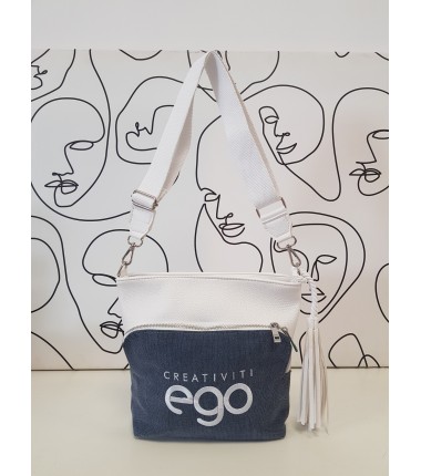 Comfortable handbag 21037 F6 EGO with a fringe