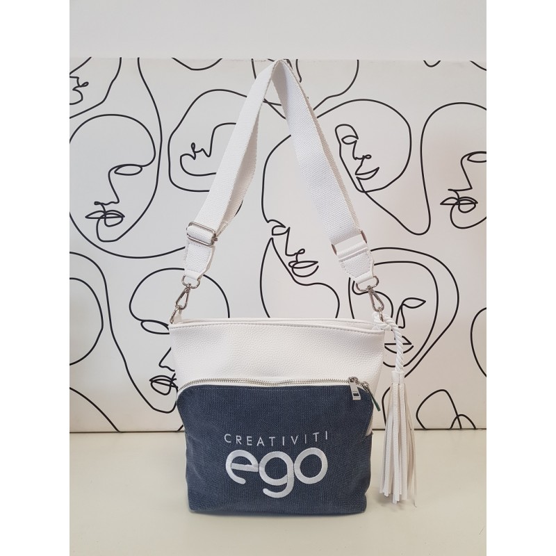 Comfortable handbag 21037 F6 EGO with a fringe